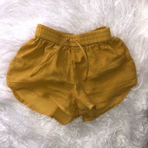 TODDLER mustard yellow shorts